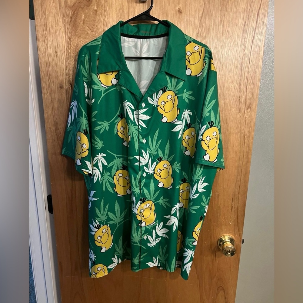Men’s Hawaiian button up - Pokémon / Psyduck